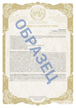 Образец Приложение к СТО 01.064.00220722.2-2020 Сафоново Сертификат СТО 01.064.00220722.2-2020 